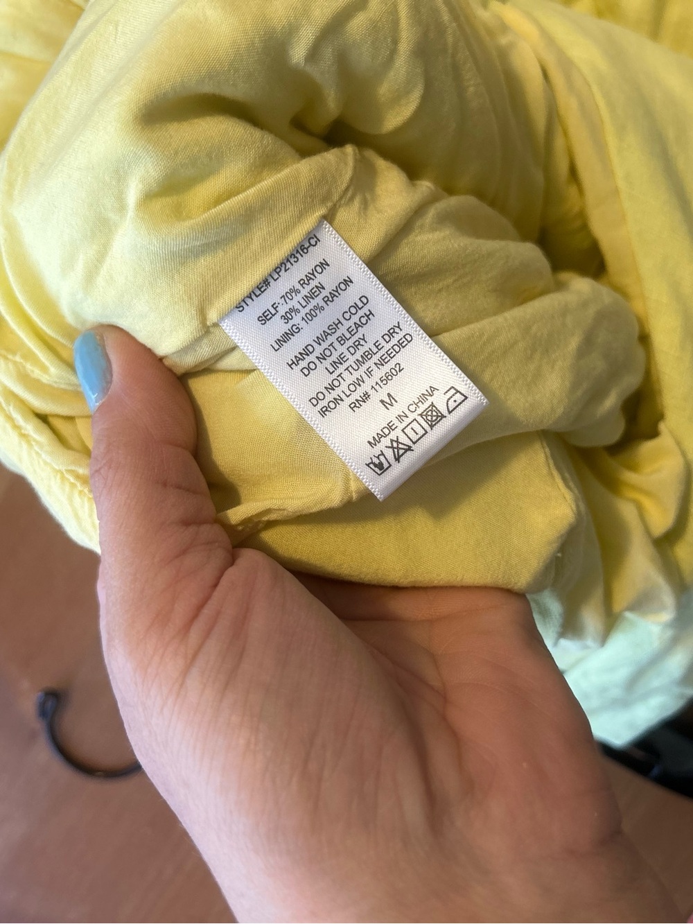 Lush Medium Linen Blend Yellow V-Neck Button-Front Romper - Picture 8 of 11